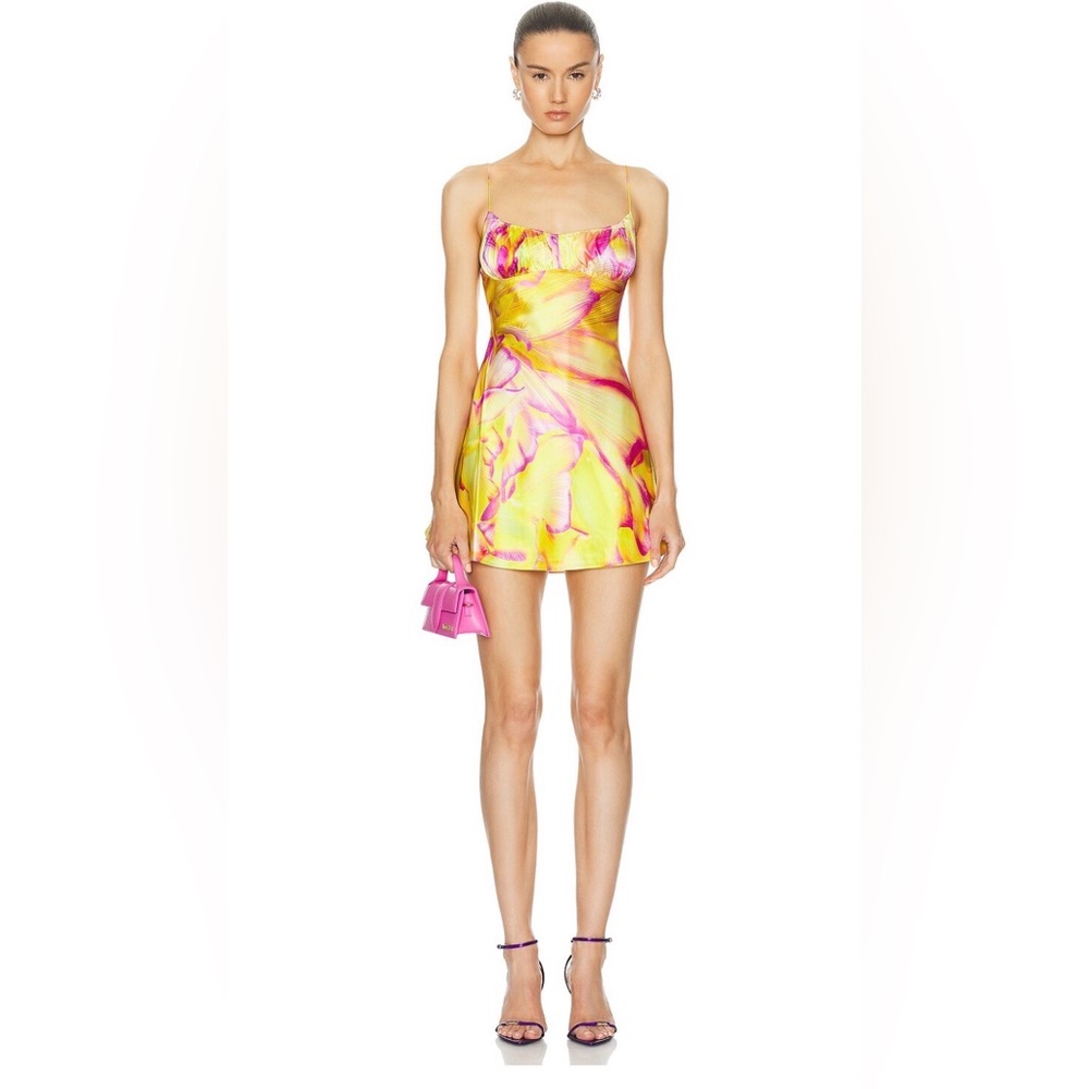 SOLD OUT Retrofete Yellow and Pink Mini Dress Small